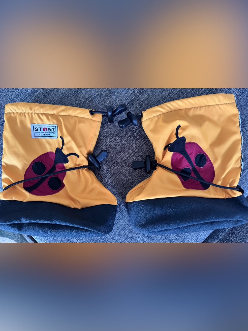Stonz Kids Yellow Ladybug booties size L